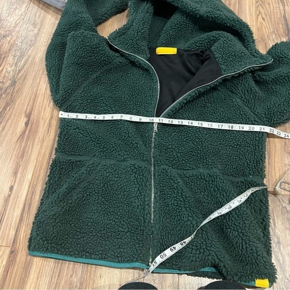 Yellow Label Co. Sherpa Zip Up Fleece Jacket Sweatshirt - Picture 7 of 9